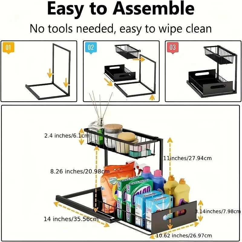 Modera L-Slide Under Sink Organizer